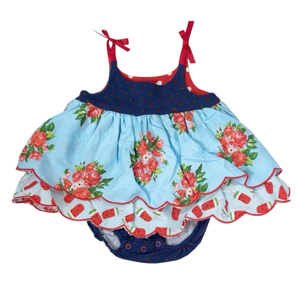 Matilda Jane Girls Summer Romper Dress 6-12M
